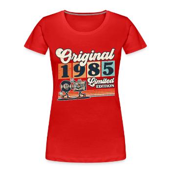 40th Birthday 40 Years Born 1985 Man Woman - Women's Premium Organic T-Shirt - red - Front - Mia (176cm)