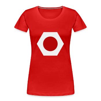 japan flag - Women's Premium Organic T-Shirt - red - Front - Mia (176cm)