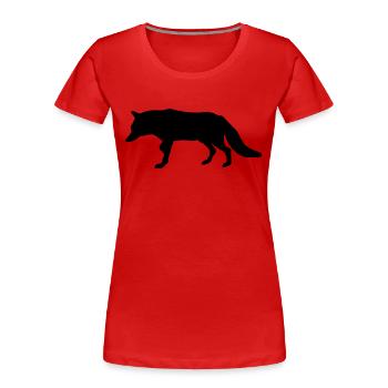 Fuchs - Fox - Frauen Premium Bio T-Shirt - Rot - Vorne - Mia (176cm)