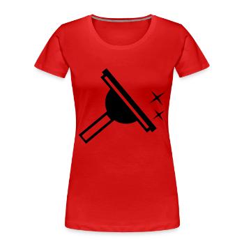 Fenster Reiniger Window Cleaner - Frauen Premium Bio T-Shirt - Rot - Vorne - Mia (176cm)