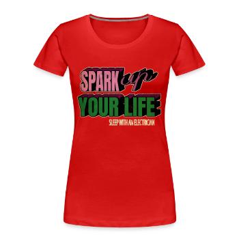 lineman actress gift gift idea - Frauen Premium Bio T-Shirt - Rot - Vorne - Mia (176cm)