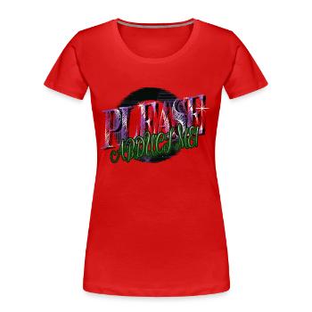awesome abduction science fiction humor aliens - Frauen Premium Bio T-Shirt - Rot - Vorne - Mia (176cm)