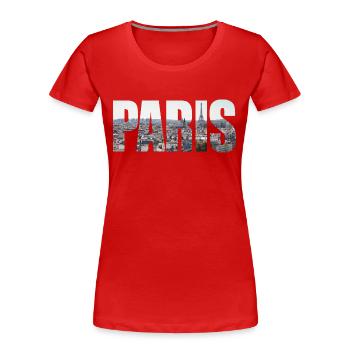 paris photo - Women's Premium Organic T-Shirt - red - Front - Mia (176cm)