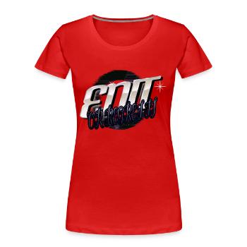 Cups Déclaration Anniversaire Livre Auteur Bday Write - T-shirt bio Premium Femme - rouge - Devant - Mia (176cm)