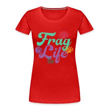Demandez au propriétaire de l’aquarium Life Fish Keeping - T-shirt bio Premium Femme - rouge - Devant - Mia (176cm)