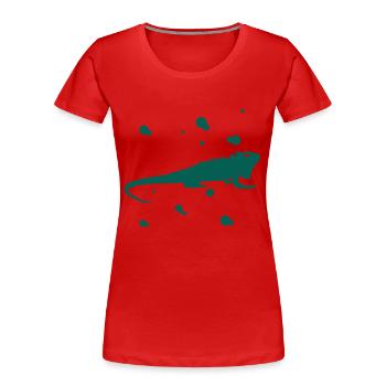 Bartagame - Amphibie Tier - Frauen Premium Bio T-Shirt - Rot - Vorne - Mia (176cm)