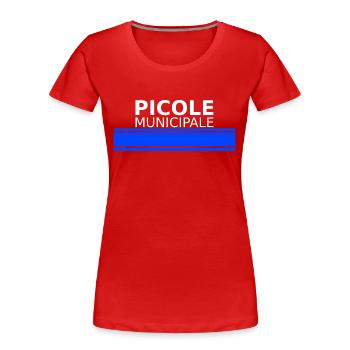 picole municipale - T-shirt bio Premium Femme - rouge - Devant - Mia (176cm)