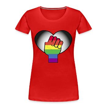 Pride-Monat - Frauen Premium Bio T-Shirt - Rot - Vorne - Mia (176cm)