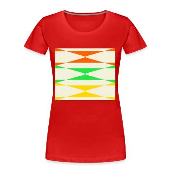 Color corner - Women's Premium Organic T-Shirt - red - Front - Mia (176cm)