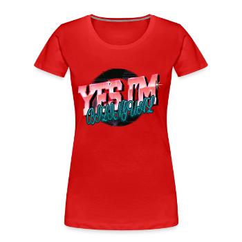 Cool Analyste Informatique géniale - T-shirt bio Premium Femme - rouge - Devant - Mia (176cm)