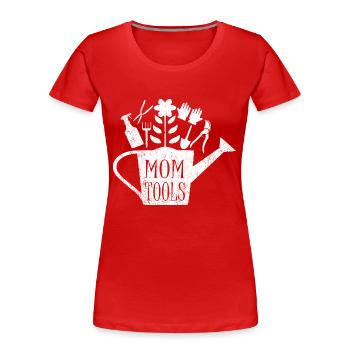 Outils de jardinage de maman - T-shirt bio Premium Femme - rouge - Devant - Mia (176cm)