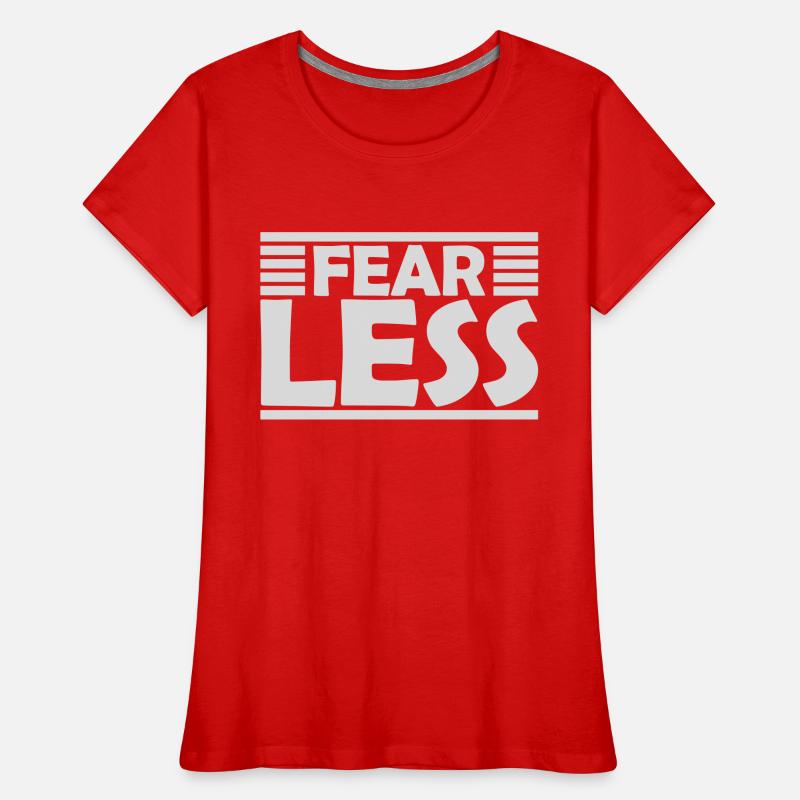 Conception de citation de texte intrépide T-shirt bio Premium Femme