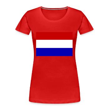 Pays-Bas, Pays-Bas, Pays-Bas, drapeau, drapeau - T-shirt bio Premium Femme - rouge - Devant - Mia (176cm)
