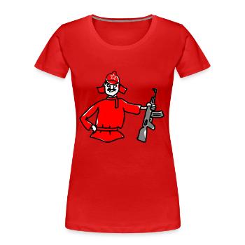army soldier soldier knight world war world59 - Women's Premium Organic T-Shirt - red - Front - Mia (176cm)