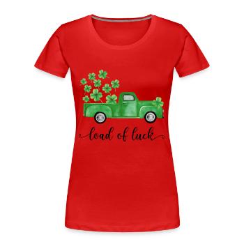 Happy St. Patrick´s Day Saint Patrick Irland Irish - Frauen Premium Bio T-Shirt - Rot - Vorne - Mia (176cm)