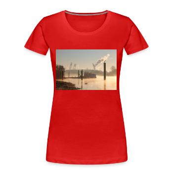 Weserstadion - Frauen Premium Bio T-Shirt - Rot - Vorne - Mia (176cm)