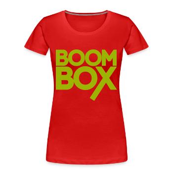 Elektronische Musik Boombox Geschenk - Frauen Premium Bio T-Shirt - Rot - Vorne - Mia (176cm)