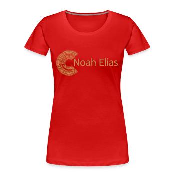 Pour Noah Elias - T-shirt bio Premium Femme - rouge - Devant - Mia (176cm)