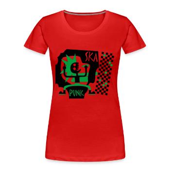 Ska Punk - Frauen Premium Bio T-Shirt - Rot - Vorne - Mia (176cm)