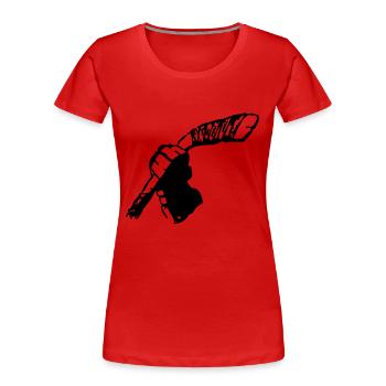 Icehockey club - Women's Premium Organic T-Shirt - red - Front - Mia (176cm)