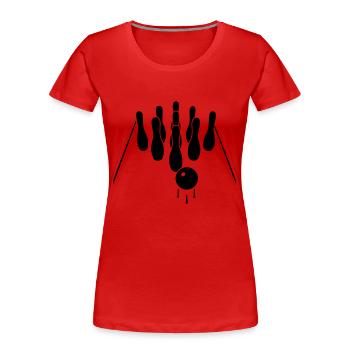 Skittles - Women's Premium Organic T-Shirt - red - Front - Mia (176cm)