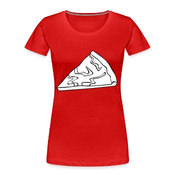 manger de la nourriture pizza pizzeria restaurant11 - T-shirt bio Premium Femme - rouge - Devant - Mia (176cm)