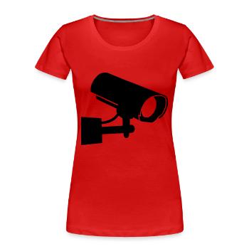 kamera__f1 - Frauen Premium Bio T-Shirt - Rot - Vorne - Mia (176cm)