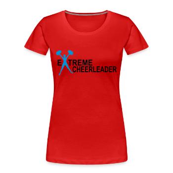 cheerleader - Frauen Premium Bio T-Shirt - Rot - Vorne - Mia (176cm)