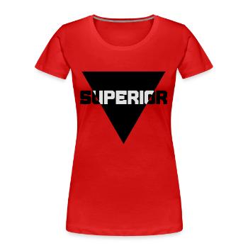 Superior - Women's Premium Organic T-Shirt - red - Front - Mia (176cm)
