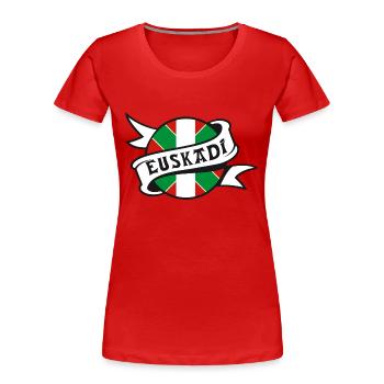 euskadi - pays basque 18 - T-shirt bio Premium Femme - rouge - Devant - Mia (176cm)