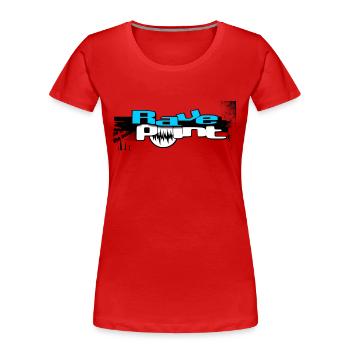 Techno - Frauen Premium Bio T-Shirt - Rot - Vorne - Mia (176cm)
