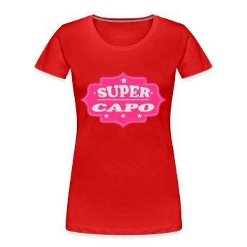 Super capo 111 - T-shirt bio Premium Femme - rouge - Devant - Mia (176cm)