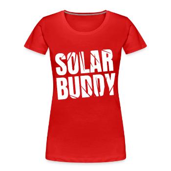 Solar Buddy - Frauen Premium Bio T-Shirt - Rot - Vorne - Mia (176cm)