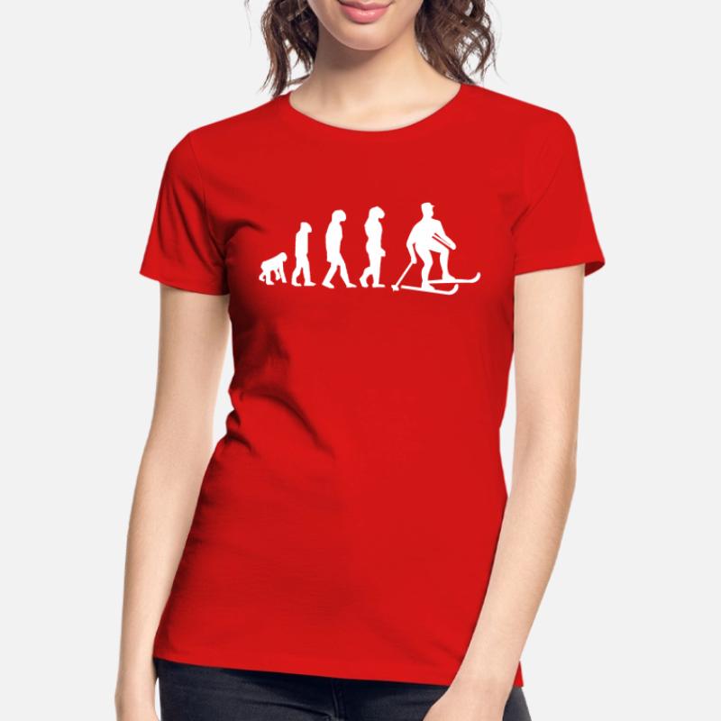 Ski-Evolution Frauen Premium Bio T-Shirt