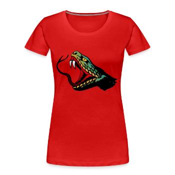Schlange Tattoo Tattoo - Frauen Premium Bio T-Shirt - Rot - Vorne - Mia (176cm)