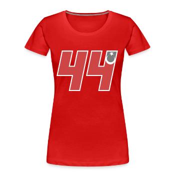 Malatya - Women's Premium Organic T-Shirt - red - Front - Mia (176cm)