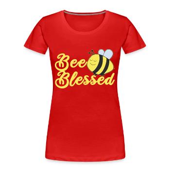 Christian Motif Children's Baptism - Women's Premium Organic T-Shirt - red - Front - Mia (176cm)