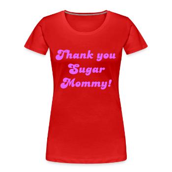 tusm - Frauen Premium Bio T-Shirt - Rot - Vorne - Mia (176cm)