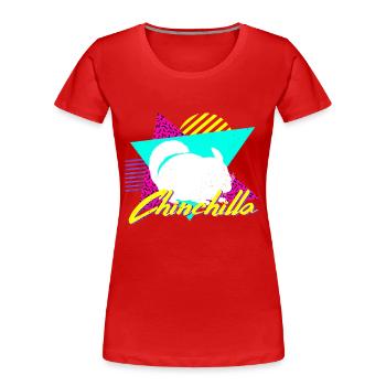 Chinchilla lustiges Entspannen Nagetiere - Frauen Premium Bio T-Shirt - Rot - Vorne - Mia (176cm)