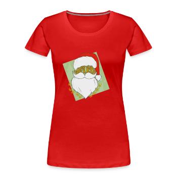 Nicholas HohoHO! - Frauen Premium Bio T-Shirt - Rot - Vorne - Mia (176cm)
