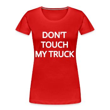 Truck - Women's Premium Organic T-Shirt - red - Front - Mia (176cm)
