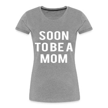 Schwangerschaft Babyparty Babyshower Boy Girl - Frauen Premium Bio T-Shirt - Navy - Vorne - Mia (176cm)