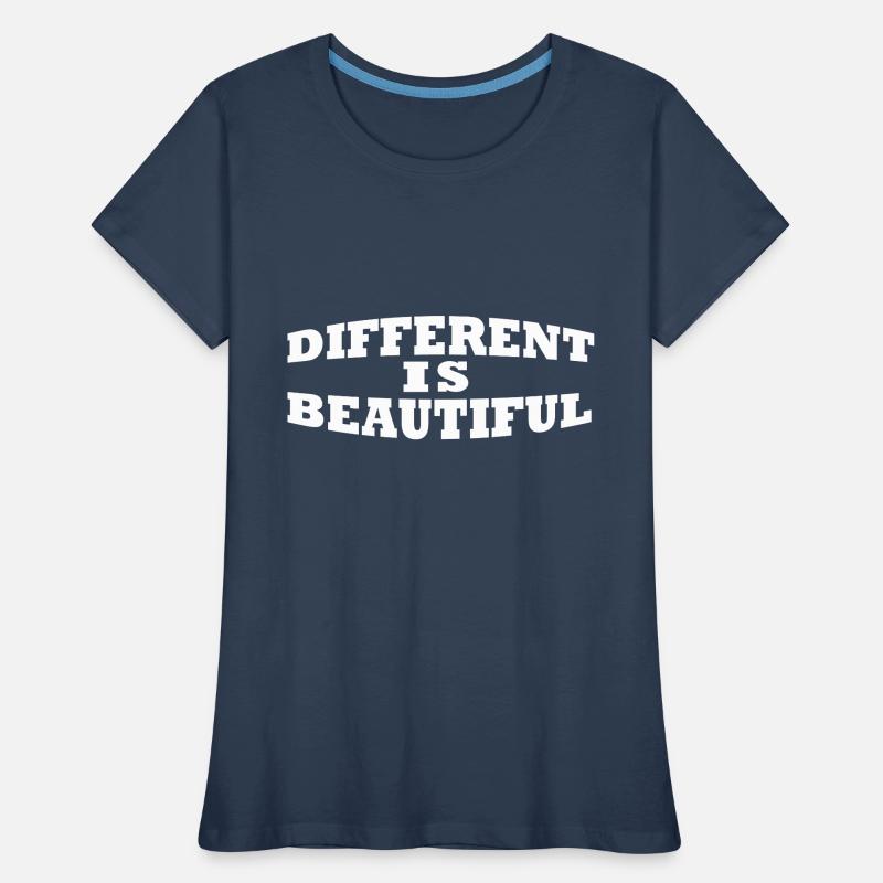 Different is beautiful Anders sein ist Wundervoll Frauen Premium Bio T-Shirt