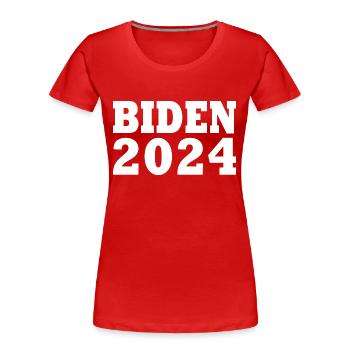Joe biden 2024 - Frauen Premium Bio T-Shirt - Rot - Vorne - Mia (176cm)