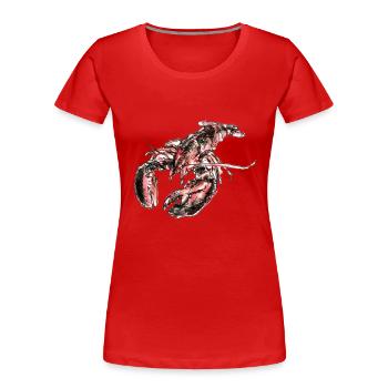 hummer - Frauen Premium Bio T-Shirt - Rot - Vorne - Mia (176cm)