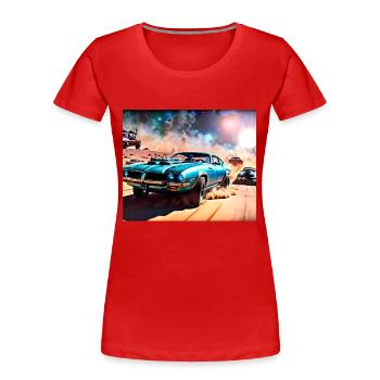Mad and Furious #1 - T-shirt bio Premium Femme - rouge - Devant - Mia (176cm)