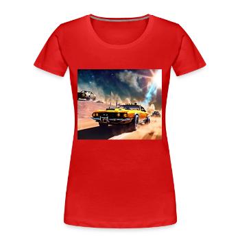 Mad and Furious #2 - T-shirt bio Premium Femme - rouge - Devant - Mia (176cm)