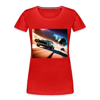 Mad and Furious #3 - T-shirt bio Premium Femme - rouge - Devant - Mia (176cm)