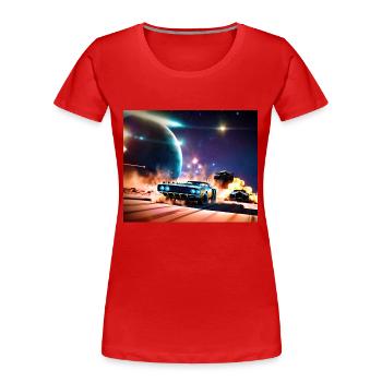 Mad and Furious #4 - T-shirt bio Premium Femme - rouge - Devant - Mia (176cm)