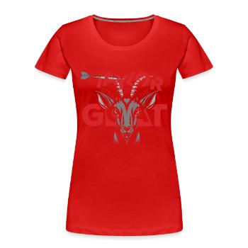 Darts Taylor Still Is The Goat - Frauen Premium Bio T-Shirt - Rot - Vorne - Mia (176cm)